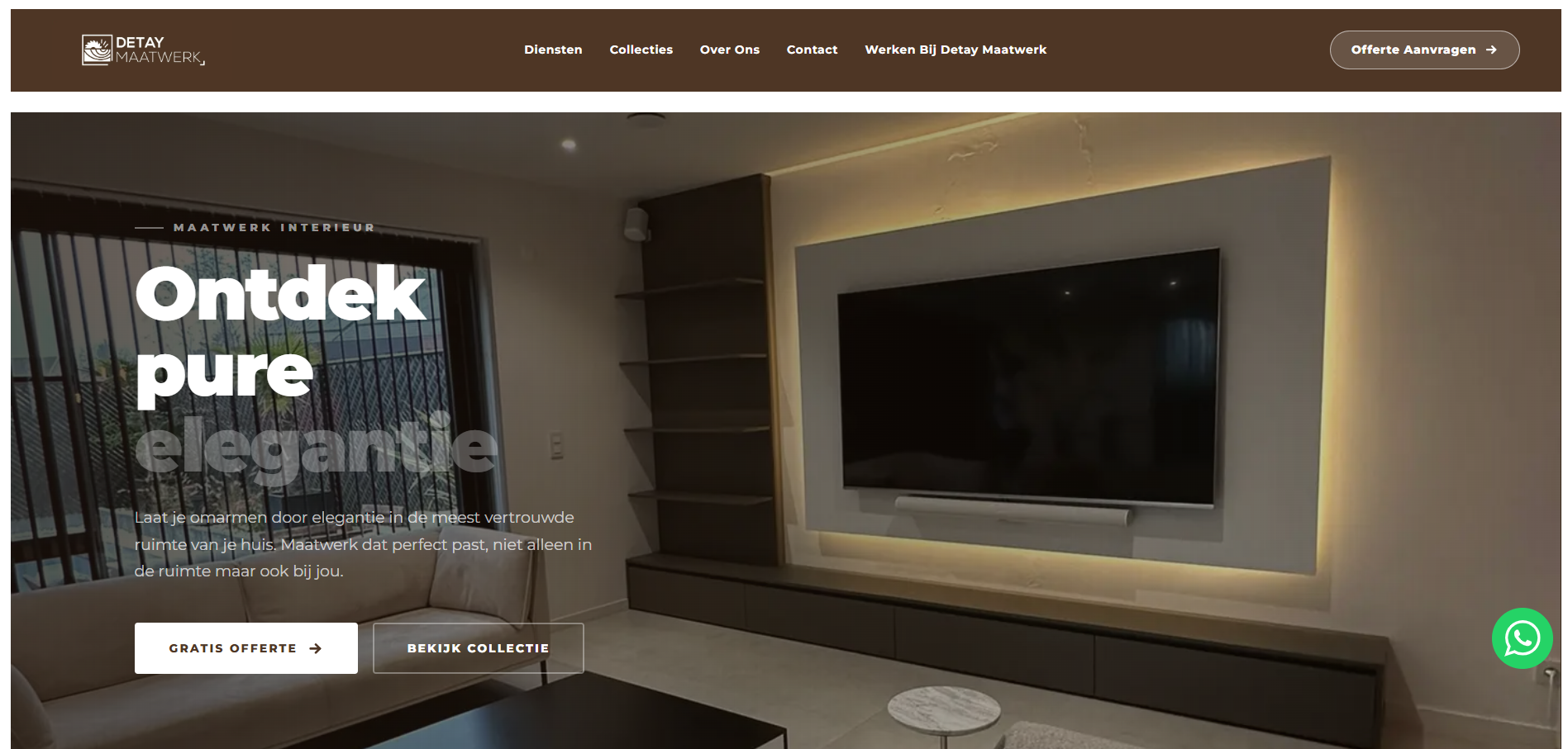 Detay Maatwerk website screenshot